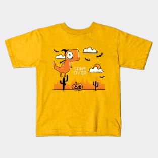 Game Over Dinosaur Kids T-Shirt